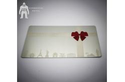 China Credit Logo Printing Metal Mirror Business Card Etch Engrave Crafted Rectangle Shape supplier