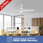 6 Speed 35W Modern 52 Inch Ceiling Fan With Light Remote Control
