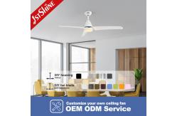 China 6 Speed 35W Modern 52 Inch Ceiling Fan With Light Remote Control supplier