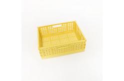 China Multiscene OEM Foldable Plastic Basket , Leakproof Collapsible Plastic Storage Bins supplier