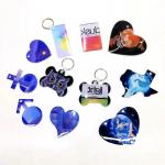 Custom Blank Sublimation Acrylic Keychain Heat Press Acrylic Keychain for sale