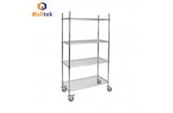 China Adjustable Kitchen 5 Layer Steel Wire Shelf Chrome Plated supplier