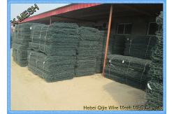 China ASTM A 975 PVC Coated Gabion Baskets Double Twisted Woven Mesh Fit Riverbank supplier