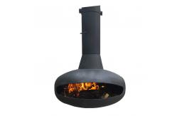 China 2.6ft Ceiling Suspended Fireplace 80m2 Wood Burning Fire Pits supplier
