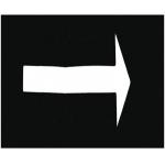 PVC Arrow Stencil , Traffic Sign Stencils Direction Sign For Parking Lot for sale