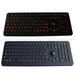 Industrial  illuminated  backlight medicalkeybord  with  optical trackball