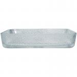 330mm 460mm Bathroom Wash Basin Table Top Shallow Glass Die Casting Crystal Clear