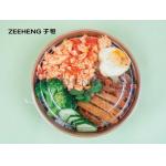 1100ml PLA Kraft Disposable Salad Bowls With PET Lids for sale