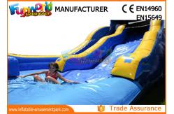 China Giant Commercial Inflatable Water Slide / Inflatable Wipe Out Slide supplier