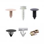 Nylon Car Clips Push Retainer Pins Kit White Black Blue