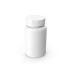 150cc HDPE White Square Plastic Pill Bottle For Medicine Juice Powder for sale