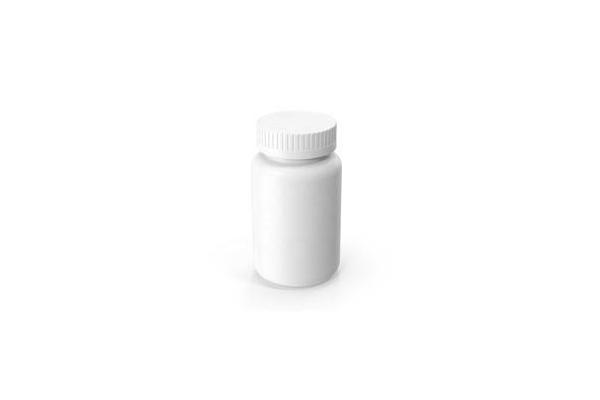 150cc HDPE White Square Plastic Pill Bottle For Medicine Juice Powder