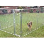 Stackable Folded Galvanized Steel Chain Link Storage Cage For Dog Run for sale