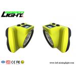 18000lux LED Miners Cap Lamp 6800mA ABS Material Warning Function USB Charging