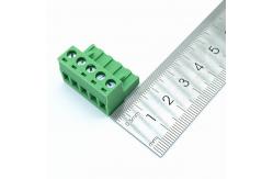 China 10A Female Panel Mounted Plug-In Terminal Block With PA66 Housing supplier