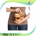 Natural Color Bamboo Salt And Pepper Mills , Wood Salt Shaker And Pepper Grinder Set for sale