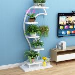 Indoor Plant Stand Display Shelf Iron 4 Tier 3 Step Flower Pot Stand Multi-Layer for sale