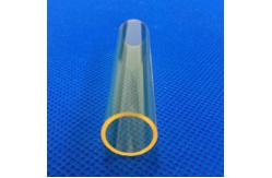 China Yellow Optical Pump Transparent Quartz Tube Of Laser Spare Parts supplier