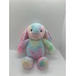 Tie-Dye Bunny Rabbit Cute Plush Toys Recording and Repeating Talking Back Enjoy with Other for sale