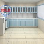 Stainless Steel / Full Steel Three Section Slider Hospital Disposal Treatment Cabinet Manufacturer for Hospital for sale