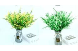 China 34cm Length Artificial Lavender Flower 7 Forks With Iron Wire supplier