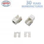 100% Pass Fluck Test ANSHI RJ45 CAT6 Keystone Jack 90 Degree UTP Connection With Dust Cover for sale