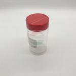 Shaker Cap Type Clear Plastic Cylinder / Plastic Spice Containers With Red Cap FDA Certification for sale