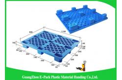 China Stackable Black Plastic Skids Pallets , Lightweight Plastic Pallets 100% Recycled Material supplier
