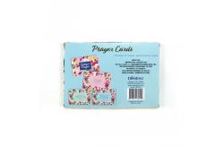 China Blue Flower Pattern Children's Learning Flash Cards For Prayer Purpose supplier