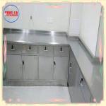 Number of Drawers As Drawing Polished Stainless Steel Lab Bench with Integral Structure for sale