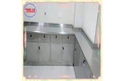 China Number of Drawers As Drawing Polished Stainless Steel Lab Bench with Integral Structure supplier