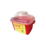 High Quality PP Medical square Red sharps containers for sale