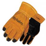 NFPA 1971 Structural Firefighter Gloves Cowhide 3D Roll Over Tips Fireman Gloves for sale