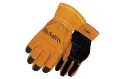 China NFPA 1971 Structural Firefighter Gloves Cowhide 3D Roll Over Tips Fireman Gloves supplier