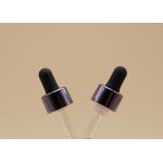Elegant Purple Closure Glass Oil Dropper Plastic Insert Not Easily Broken for sale