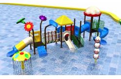 China OEM Outdoor Playground Equipment 3 In 1 Plastic Playhouse With Slide supplier