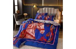 China Home Luxury Bedding Set with Matching Curtains and Customizable Duvet Cover supplier