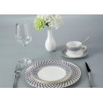 FDA Luxury fadeless Thin Bone China Crockery Set for sale