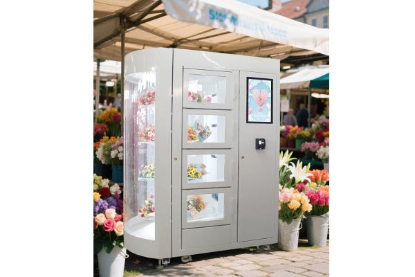Winnsen Bouquet Vending Machine With LCD Digital Signage Advertising Function