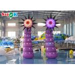 Garden 190T 4m Inflatable Lighting Decoration LED Dazzling Blow Up Flower for sale