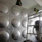 Square Welding Insulated Water Tank Metal Material High Strength Food Grade for sale