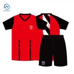 customized kid soccer jersey set with professional design and polyester fabric