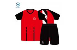 China customized kid soccer jersey set with professional design and polyester fabric supplier