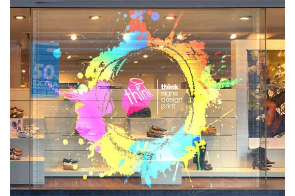 Transparent LED Screen SMD2121 Average No Failure 1000hours Transparent Advertising Display