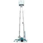 Hydraulic Vertical Lift Aerial Work Platform Double Mast 14m High With 1 Year Warranty for sale