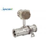 Pulse Analog Output Turbine Flow Meter High Accuracy For Olive Oil / Palm Oil for sale