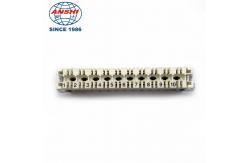 China PC Material 110 Terminal Block Highband 10 Pair Module White Body Grey Base supplier
