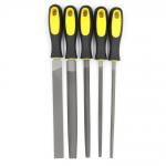 Round File High Carbon Steel Flat File with Handle Tooth Pattern Bidentate Pattern