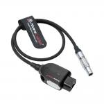 Alvin's Cables Smart D-tap to 2 Pin Male Braided Power Cable for Teradek|SmallHD|Z-CAM|Blackmagic Pyxis, 45cm|18inches, Flexible Braided for sale
