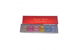 China Luxury 12 Pcs Macaron Packaging Silver Kraft Paper Box With Plastic Inner supplier
